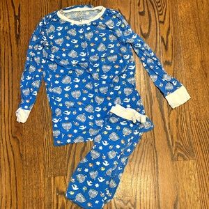 Little Sleepies Blue and White Kids Pajama Set